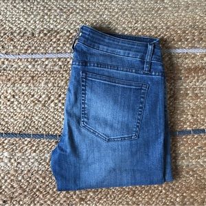 The Kooples short fit blue jeans denim distressed size 27